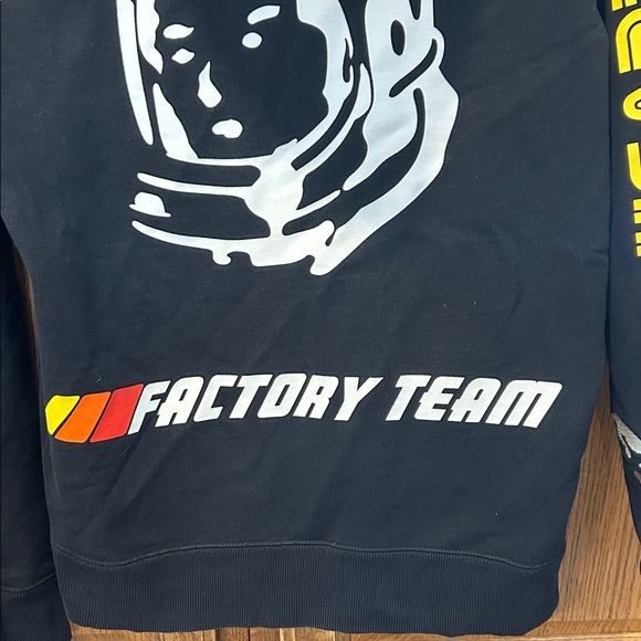 Billionaire Boys Club Black Hoodie Patchwork Graphic Astronaut Heart Mind - Picture 9 of 12